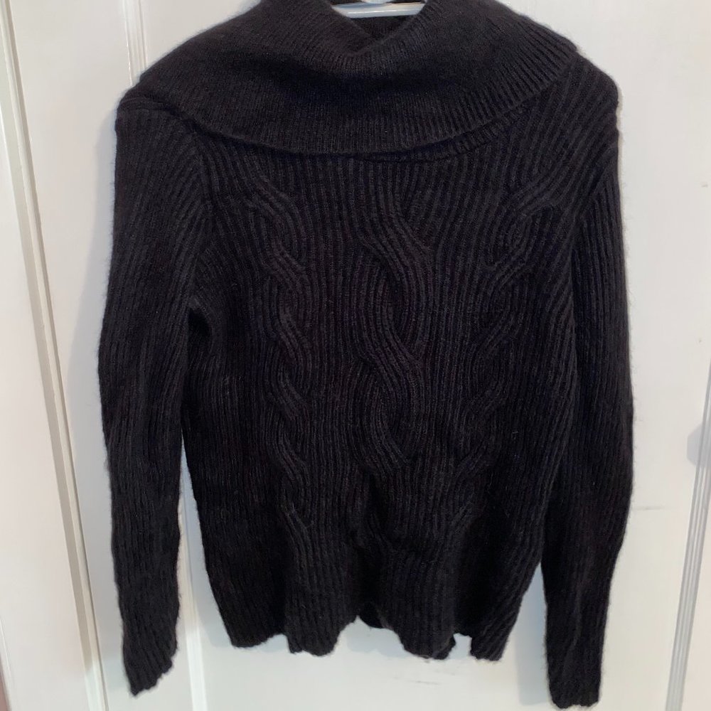 Ann Taylor Black Turtleneck Sweater